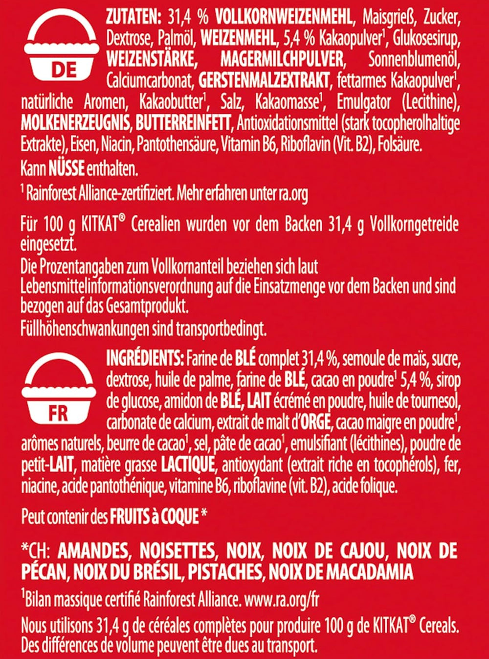 Cereal Nestlé, Cereal de Desayuno Crujiente con Oblea Típica y Delicioso Chocolate, 1 Paquete (1 x 330g)