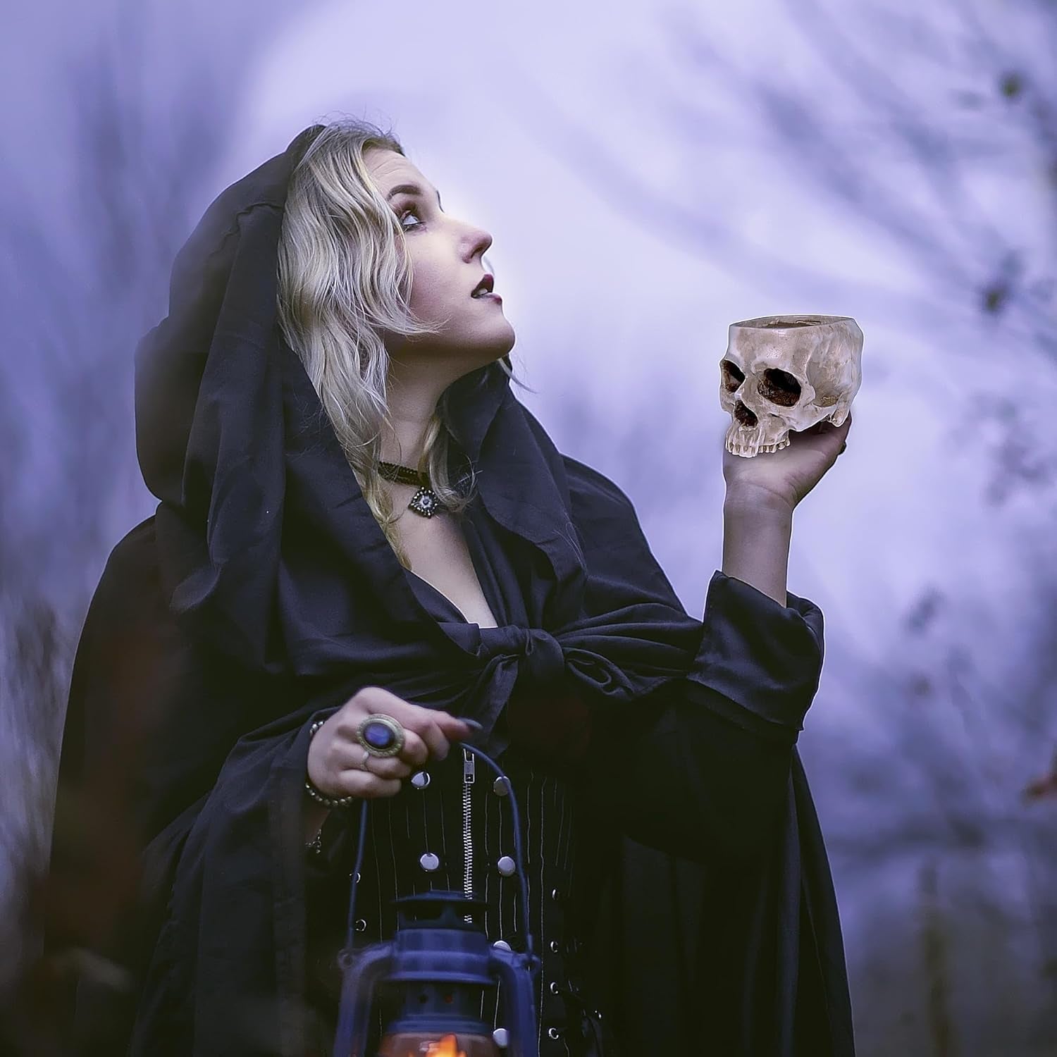 Ghiveci de flori READAEER în formă de craniu