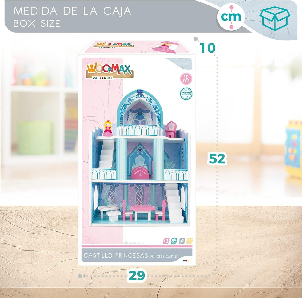 Colorbaby WOOMAX 49314 - Cerradura de madera 37 X 15 X 53,5 Cm +3A Casas de Muñecas Naty Shop