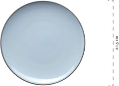 Mäser Geschirr-Set, Steingut Maila Rosa/Grau/Blau/Grün, 4-Personen-Set Seturi vesela masa Naty Shop