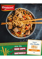 Fideos udon DIAMANTE, preparación fácil y rápida, vegetariano, vegano - 1 x 200 g