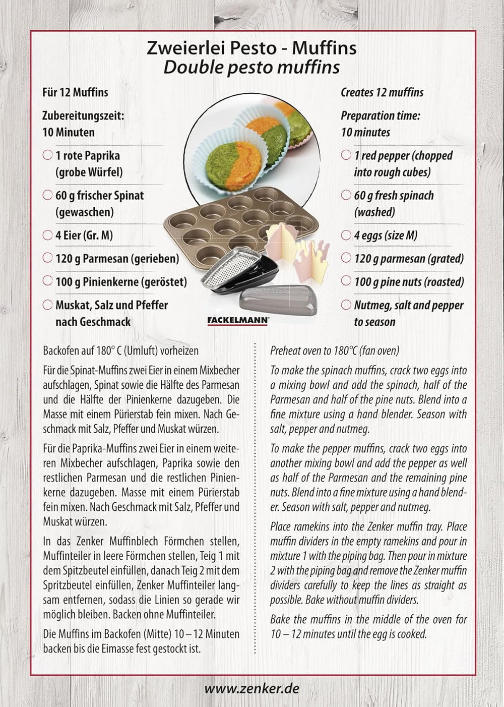 Zenker, molde para muffins diámetro Ø 7 cm, MOJAVE ORO Moldes y bandejas para horno Naty Shop