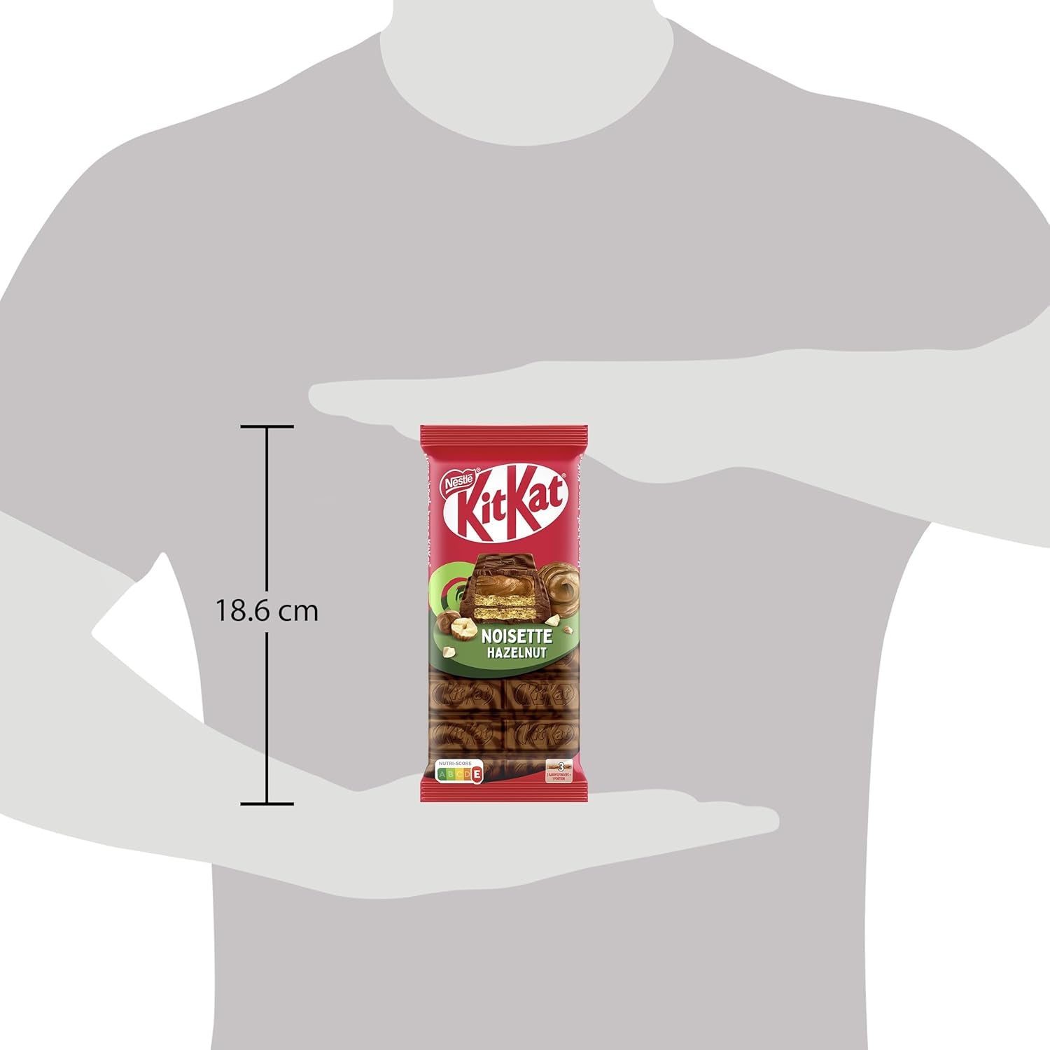 Oblea crujiente Nestlé de avellana con relleno cremoso de avellana y cobertura de chocolate veteado, paquete de 2 (1 x 99 g)