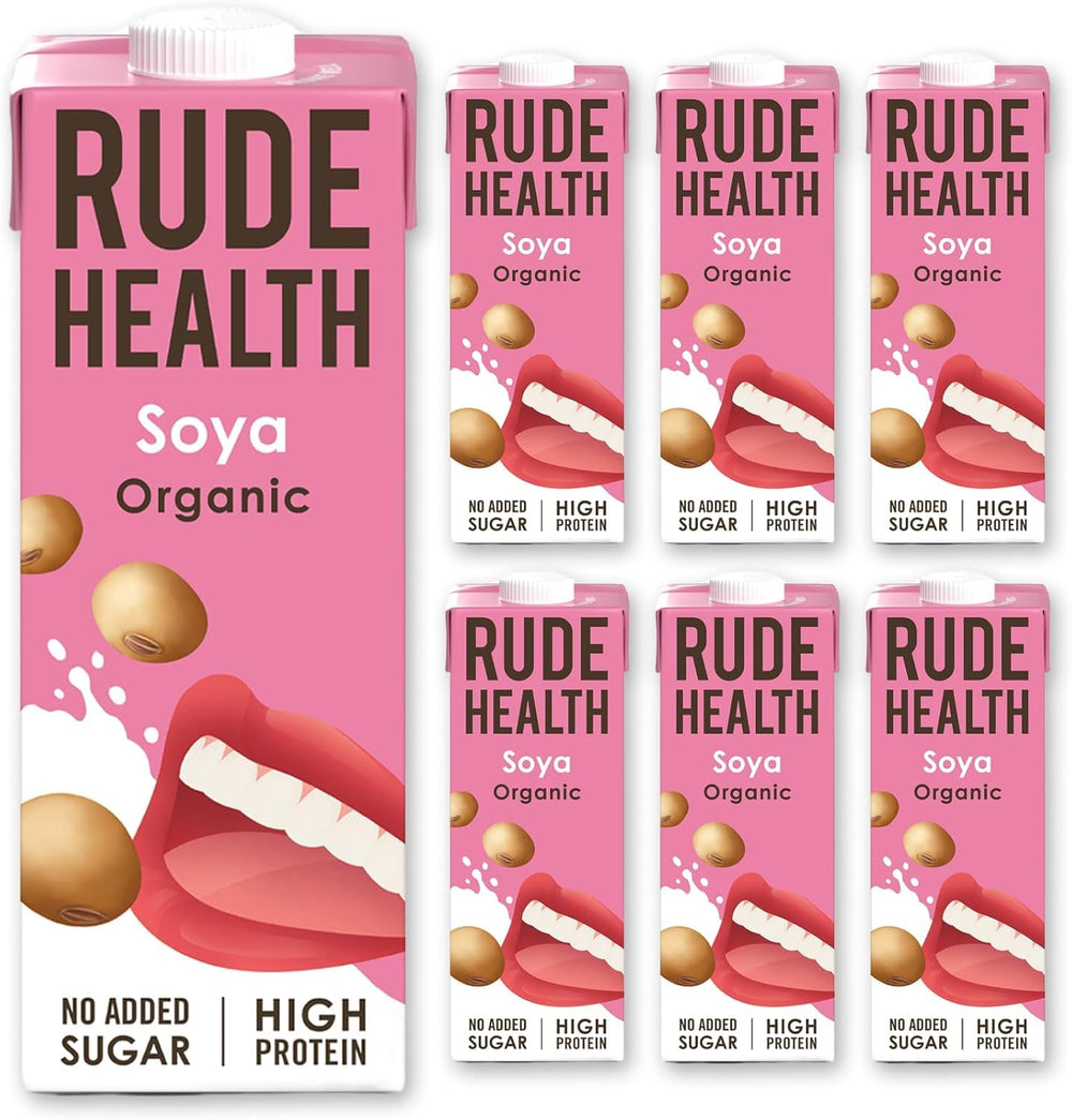 Rude Health 6 x 1 litro de bebida biológica de anacardos, 100 % natural, bio getränk, libre de gluten, ungesüßt, preisgekrönt, gesund & vegan, 100 % recycelbare Verpackung