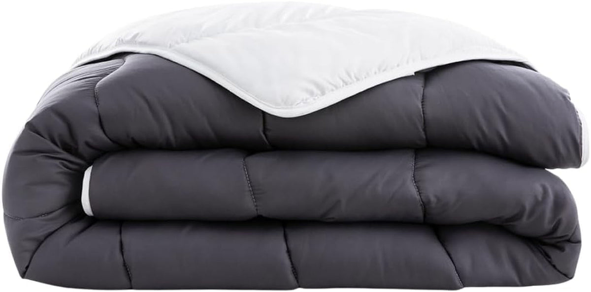 Edredón Abeil 200 X 200 Cm, bicolor, blanco y gris Edredones y colchas Naty Shop 200 X 200 Cm