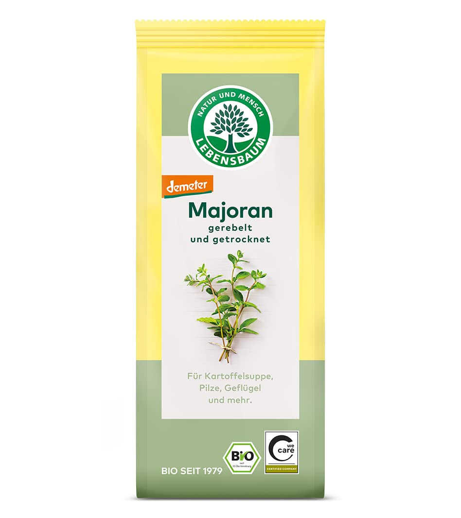 Lebensbaum Liebstöckel geschnitten, Bio-Gewürz mit würzigem Geschmack, Maggi-Kraut für Suppen, Marinaden, Fleisch- und Fisch-Gerichte, vegano, 15g