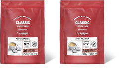 Kaffeepads Classic 100% Arabica, Geeignet für Senseo Maschinen, 36 Stück (1er-Pack) (Packung mit 2)