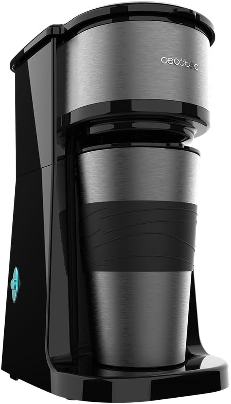 Espressor Cecotec Coffee 66 Drop & Go cu carafă termică, 700 W, capacitate 420 ml, cioc etanș, filtru permanent sau de hârtie, funcție de oprire automată, recipient cu fereastră