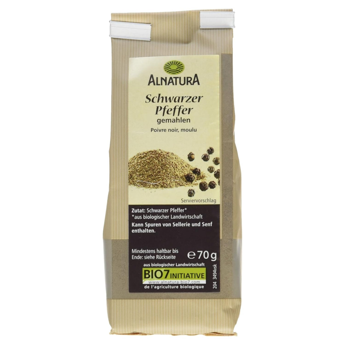 Bio Pfeffer gemahlen negro, 70g