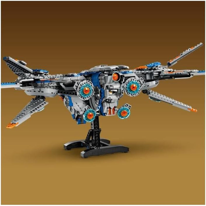 LEGO Marvel Guardianes de la Galaxia: Modelo de Nave Espacial de Construcción Milano con 4 Minifiguras de Superhéroes Volador de Los Vengadores para Aventuras Espaciales Regalo para niños y niñas 76286 Juegos de construcción Beuche den LEGO-Store