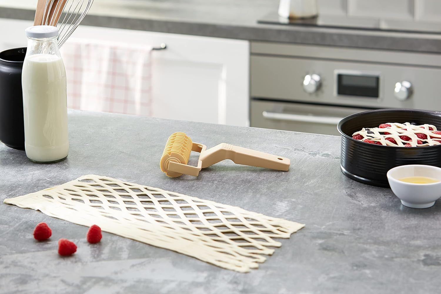 Silikomart | Tortendekoration de policarbonato, color beige, tamaño 115 x 40 x 165 mm