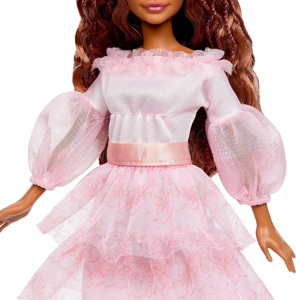 Mattel DISNEY Arielle, die Meerjungfrau - Festliche Arielle-Puppe mit pinkfarbenem Kleid und red Haaren, beweglich mit 5 Gelenken und Frisierspaß, für Kinder ab 3 Jahren, HPD90