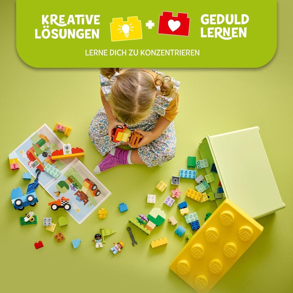 LEGO DUPLO Coches y camiones clásicos en caja de ladrillos, juego de vehículos para niños a partir de 1,5 años, juguete educativo creativo, coche de juguete y juego de coches de carreras 10439 Juegos de construcción Ver en LEGO-Store
