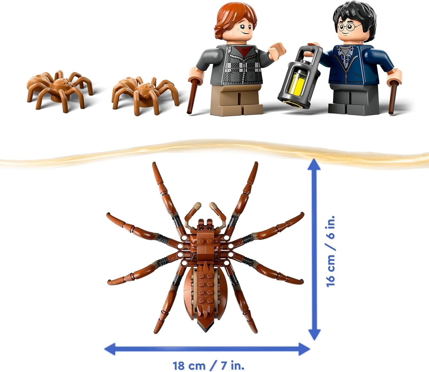 LEGO Harry Potter Aragog en el Bosque Prohibido, Juego de fantasía de araña, criatura mítica, 2 minifiguras, regalo mágico para niños, niñas y fanáticos a partir de 7 años 76434 Juegos de construcción Besuche den LEGO-Store