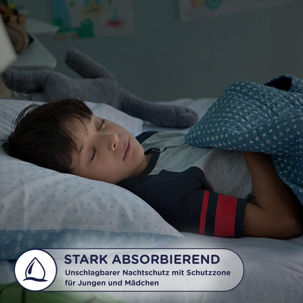 DryNites Pañales absorbentes para mojar la cama durante la noche para niños de 4 a 7 años (17 a 30 kg), paquete mensual gigante, 64 unidades