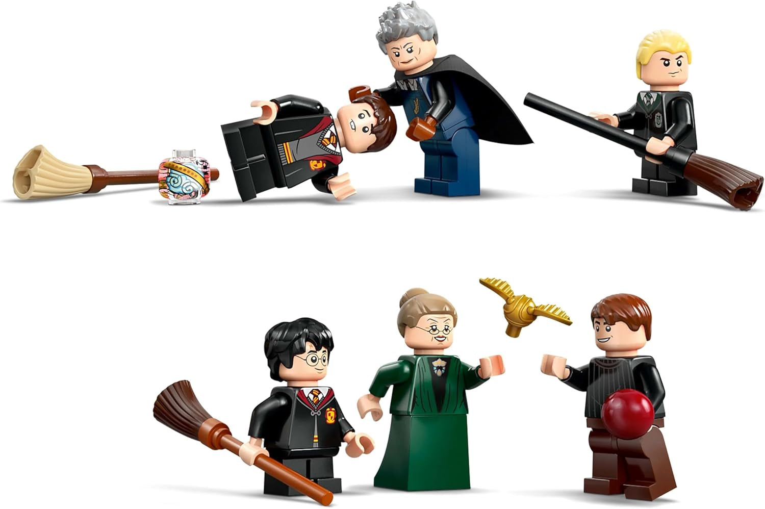 Castillo de Hogwarts LEGO Harry Potter: Lecciones de vuelo Juego de aventuras con 6 minifiguras coleccionables, incluidos Draco Malfoy y la profesora McGonagall Juego de rol para niños y niñas de 9 años 76447 Juegos de construcción Besuche den LEGO-Store