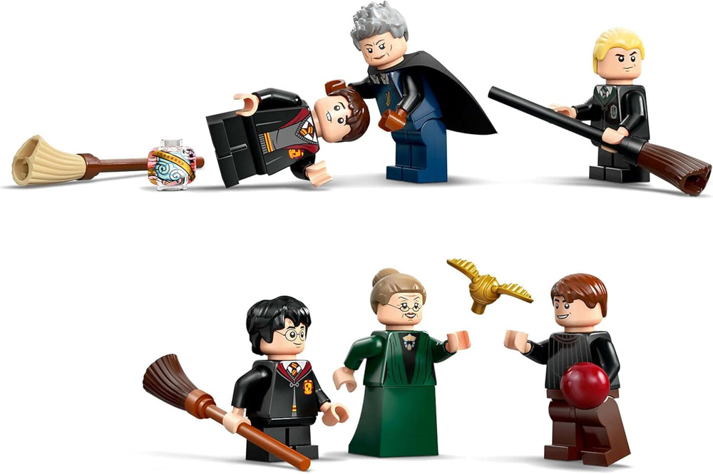 Castillo de Hogwarts LEGO Harry Potter: Lecciones de vuelo Juego de aventuras con 6 minifiguras coleccionables, incluidos Draco Malfoy y la profesora McGonagall Juego de rol para niños y niñas de 9 años 76447 Juegos de construcción Besuche den LEGO-Store