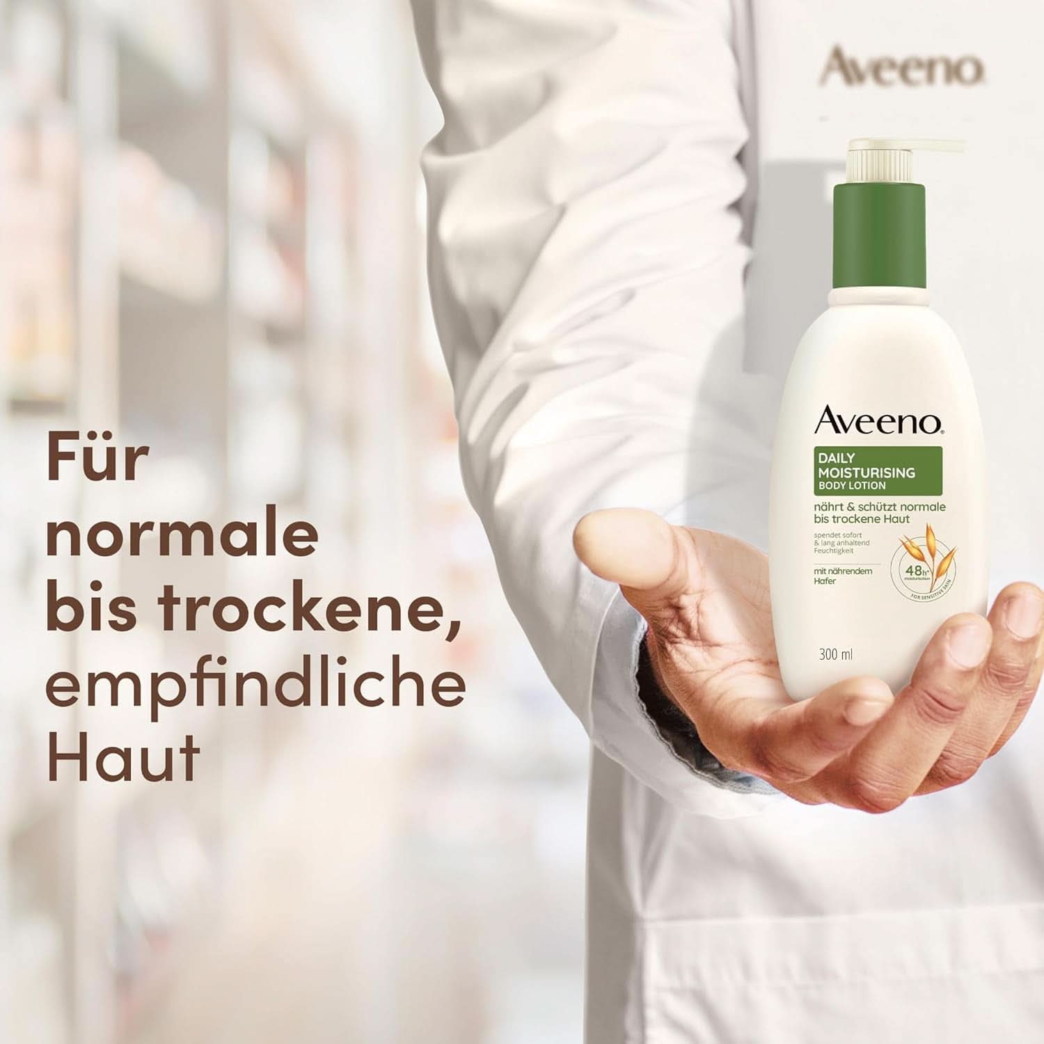 Aveeno Loción Corporal Hidratante Diaria, 300 ml Cosmética y Belleza Naty Shop