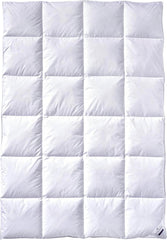 Edredón de plumas Billerbeck Martina® - Edredón 135 X 200 Cm - Edredón para todas las estaciones - Apto para alérgicos - 90% plumón de ganso, 10% plumas de ganso - Blanco Naty Shop Edredones y Edredones Mediano (M) 135 X 200 Cm