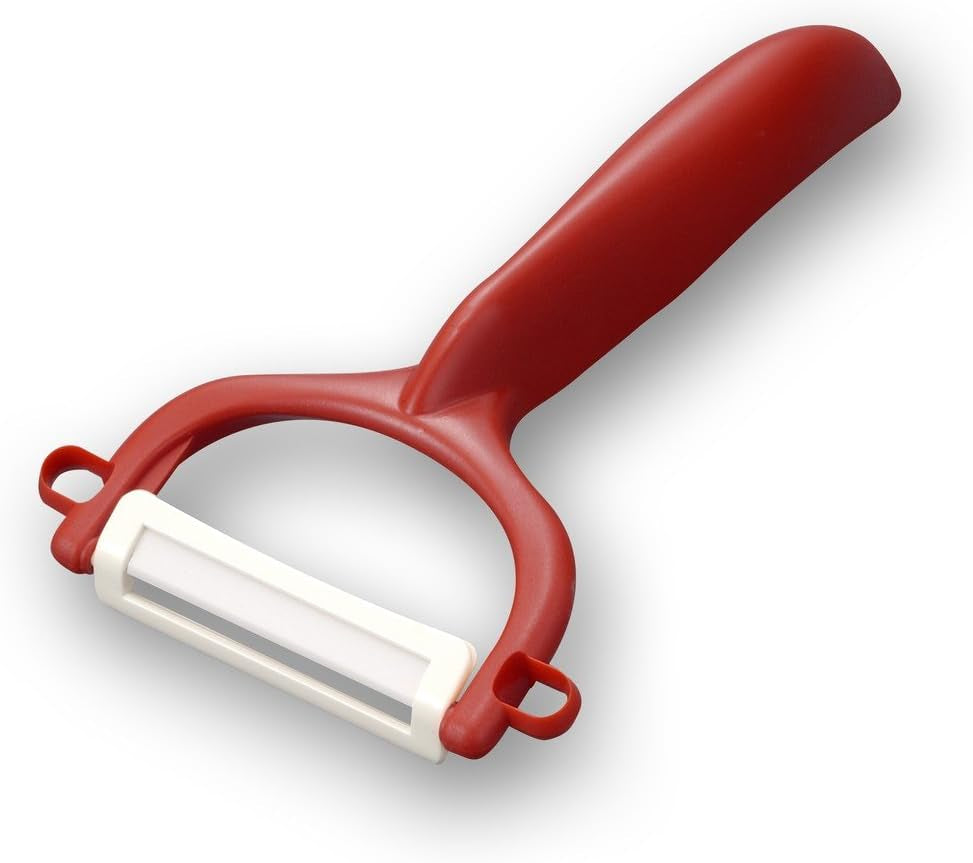 Peeler Kyocera, Lamă cu două tăișuri, 4 cm Peeler Naty Shop Rosu Peeler