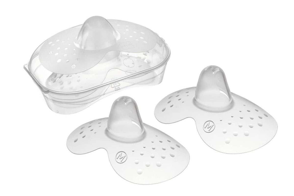 MAMÁ | Cubrepechos - Set de 2 protectores de pecho de silicona (talla L, 23mm) Accesorios Alimentación y Lactancia Bebe Naty Shop 2 piezas (pack de 1)