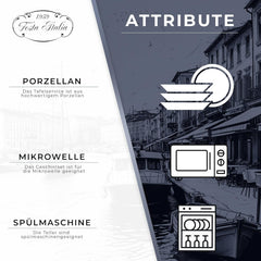 Set de veselă pentru 6 persoane - 18 piese - Set de farfurii din porțelan - Set de veselă albă - Set de bol și farfurie - Veselă modernă - Farfurii - Serviciu de masă - Set de veselă pentru 6 persoane