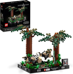 LEGO 75353 Star Wars Persecución en Endor - Set de diorama, El regreso del Jedi con Luke Skywalker, la princesa Leia y el soldado explorador y motos deslizadoras, sets de construcción del 40.º aniversario Disponible solo en LEGO-Store
