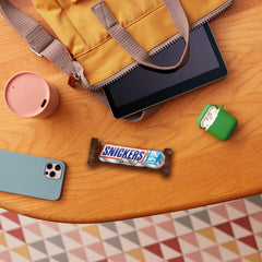 Barras de proteína de chocolate Snickers - Rico sabor con caramelo, avellanas y turrón, paquete a granel 18x47 g