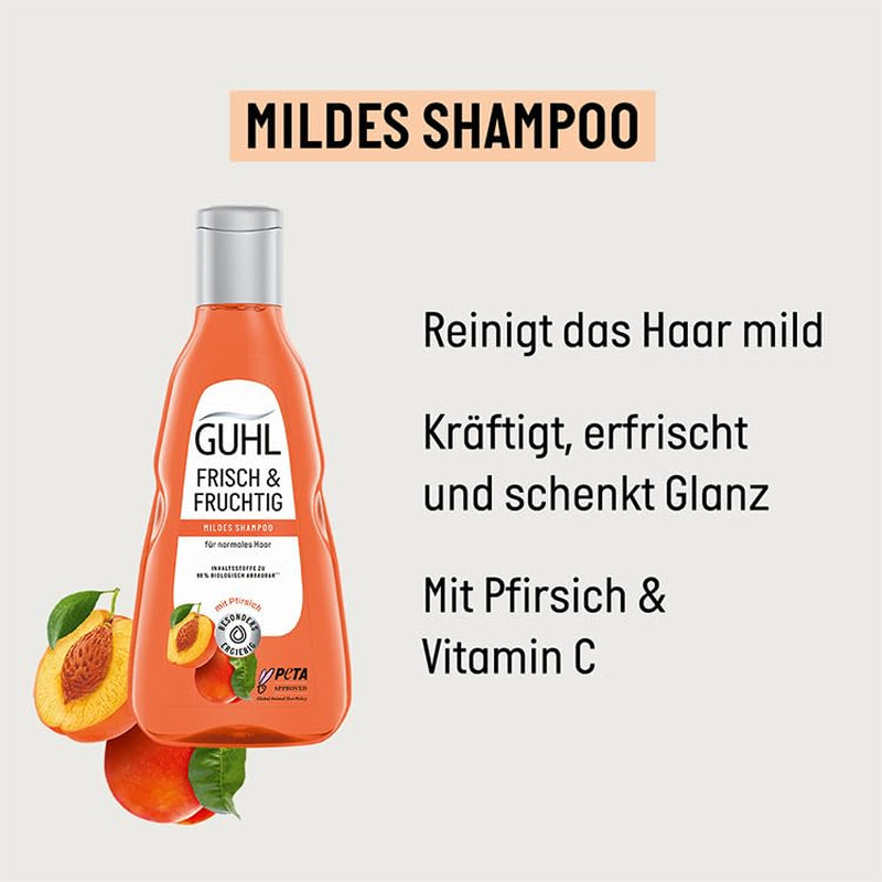 Guhl Champú Fresh & Fruity - Contenido: 250 Ml - Tipo de cabello: Normal Ducha y baño Guhl