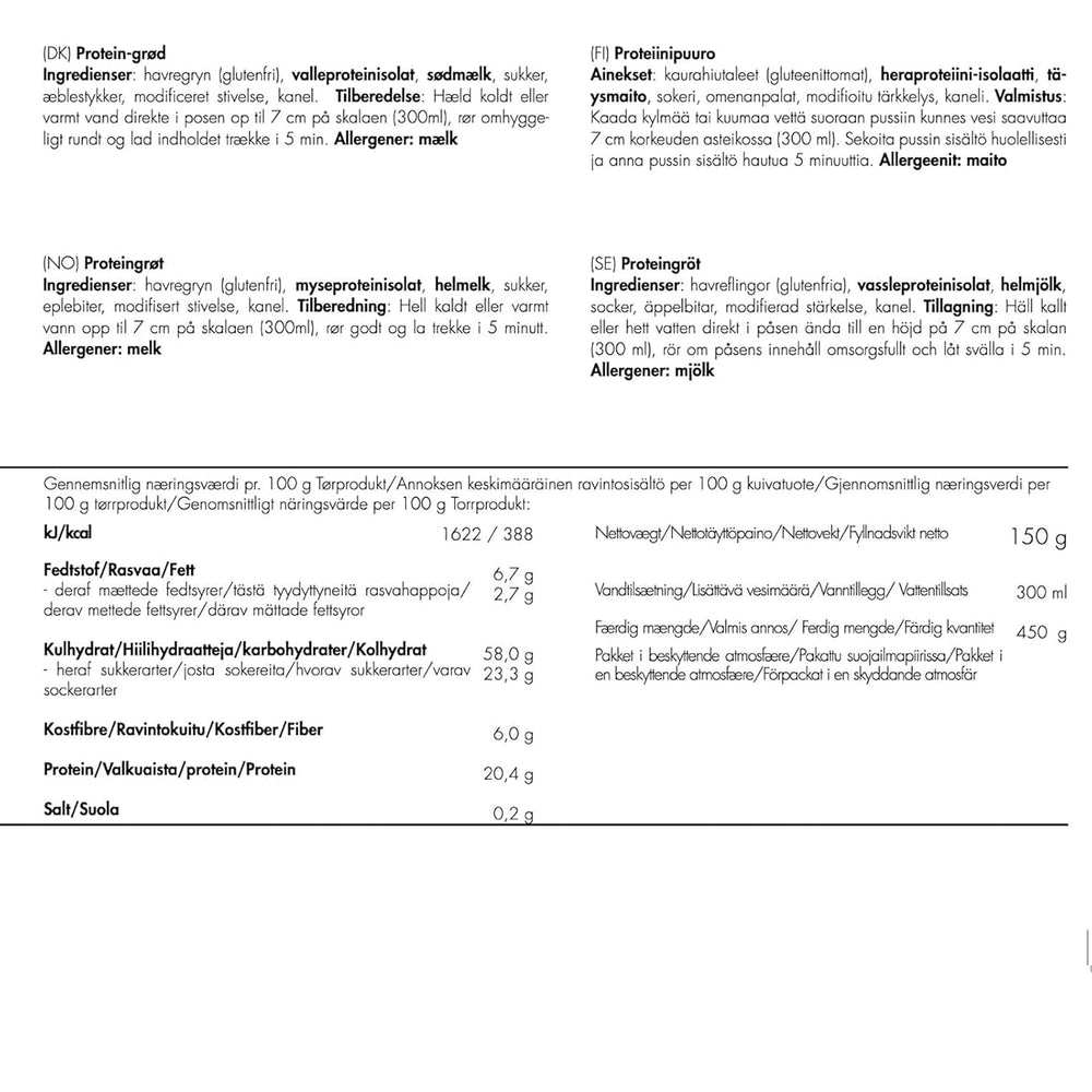 Trek'n Eat Protein Porridge: desayuno rico en proteínas para el aire libre | Mesa liofilizada para camping, senderismo y expediciones | Relleno, rápido de preparar, ideal para viajar