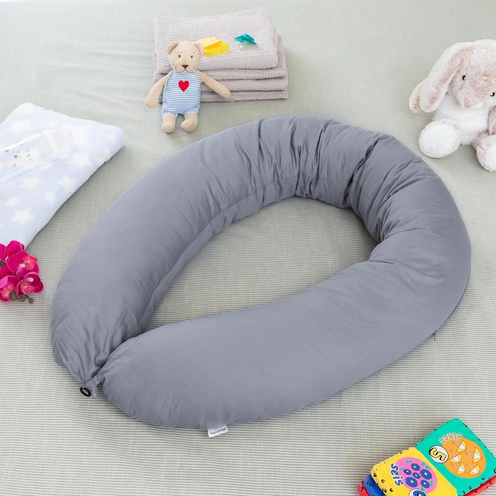 Innovagoods - Almohada de Lactancia Multifuncional, Diseño ergonómico para el relax de la madre y el niño, Ajustable en diferentes posiciones, Lavable, De Colores, Polialgodón Accesorios Alimentación y Lactancia Baby Naty Shop