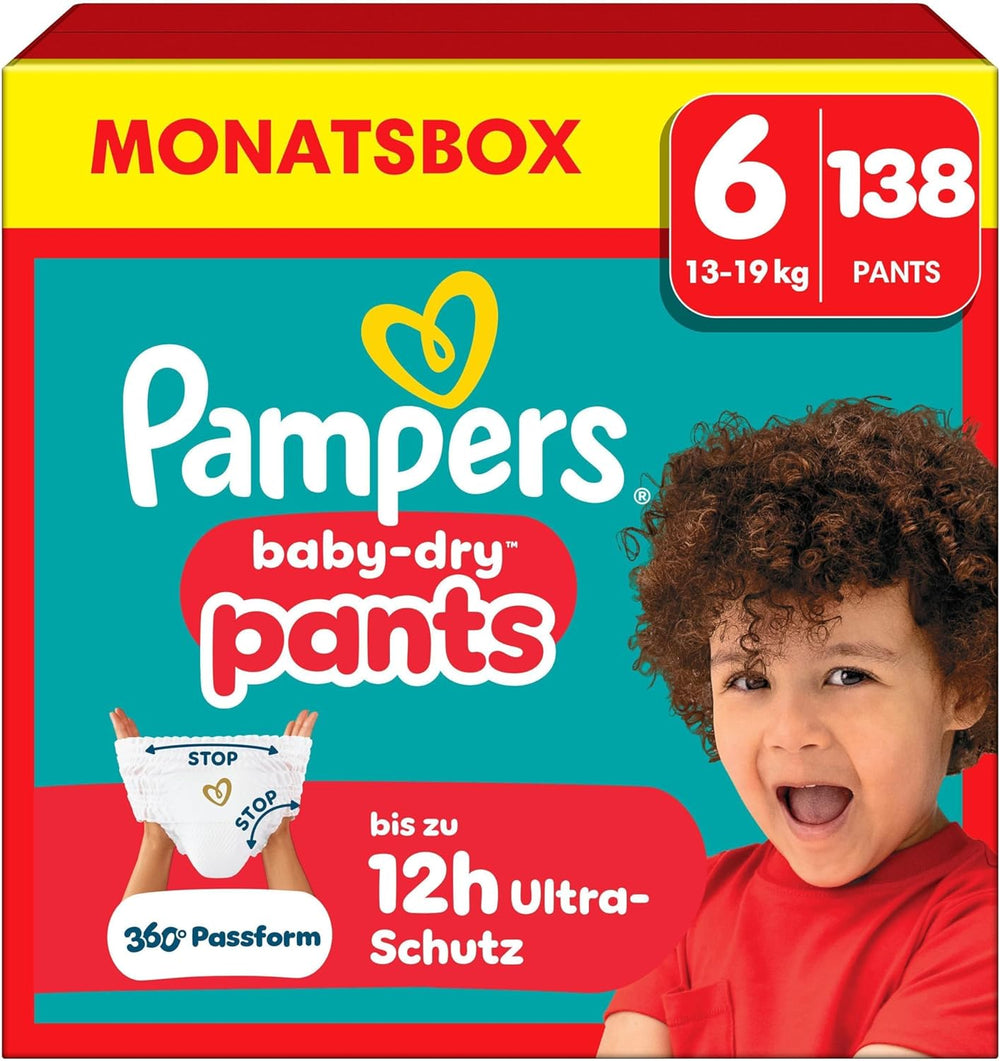 Pampers Baby-Dry Pants Tamaño 5, 160 unidades, 11 kg-17 kg, auslaufsichere 360° apto para día y noche