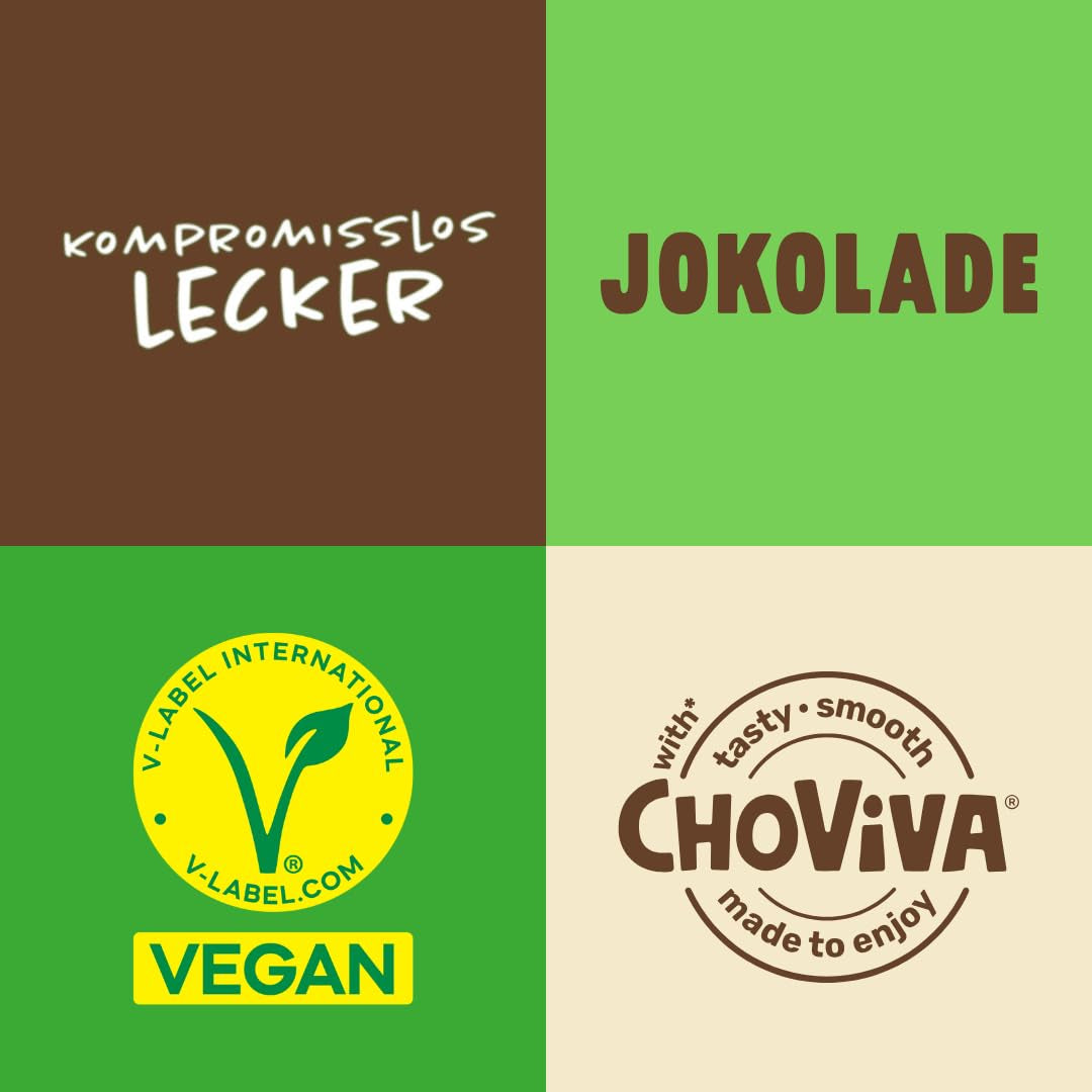 JOKOLADE 12 barras x 140g Paquete económico | Con cacahuetes caramelizados y cereales crujientes | Vegano y sin cacao