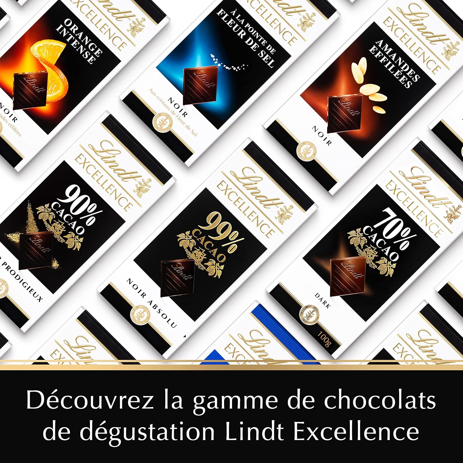 Lindt Excellence Barrita 78 Percent Cacao - Barrita Vegana Persistencia Intensidad Cacao 100g Ideal Regalo