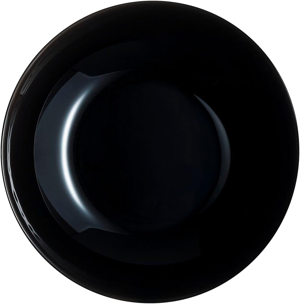 Arcopal Zelie Black Glasgeschirr-Set, 12-Teilig, 4-Sitzer, Schwarz Seturi vesela masa Naty Shop