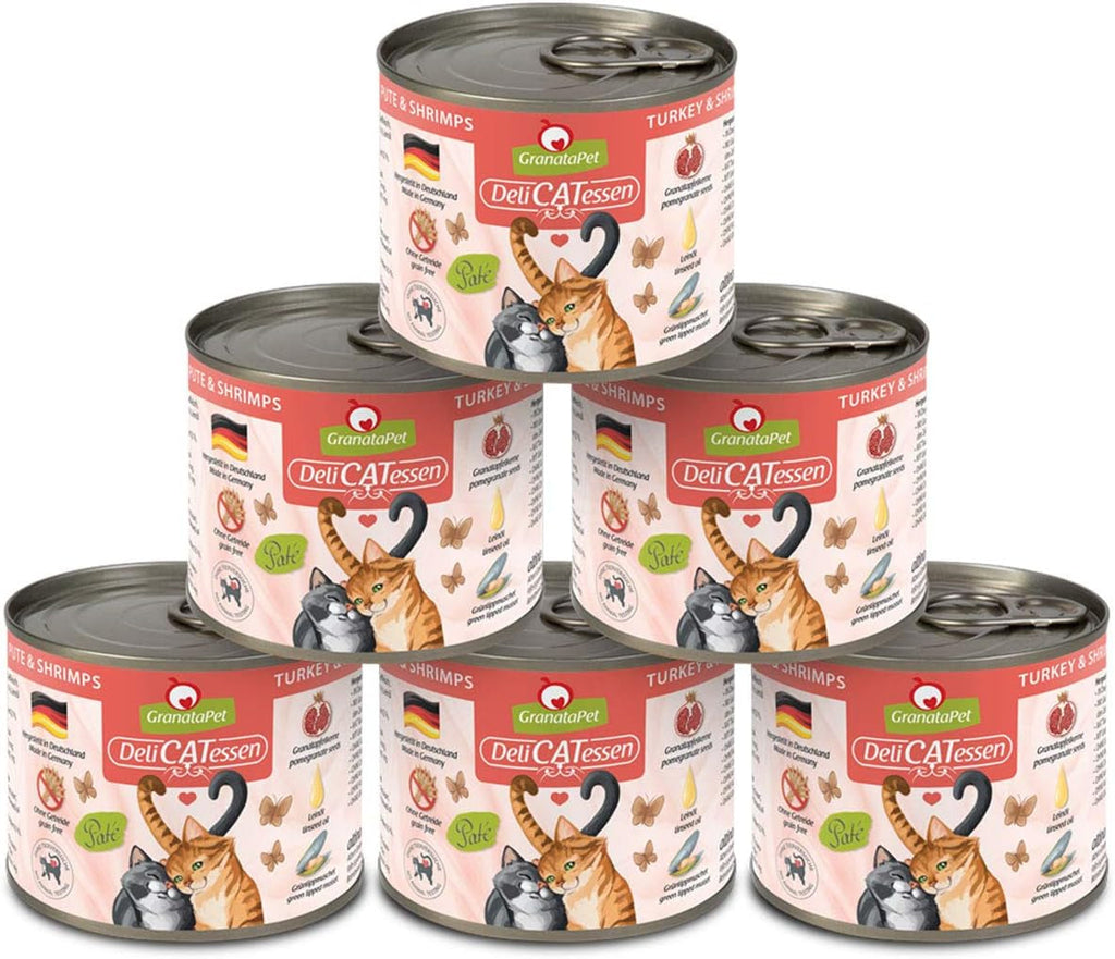 Granatapet Delicatessen Chicken PUR, hrană umedă pentru pisici, hrană fără cereale & fără zahăr adăugat, hrană pentru pisici cu conținut ridicat de carne & uleiuri de înaltă calitate, 6 X 400 G