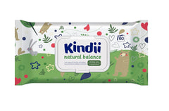 Toallitas húmedas Kindii Natural Balance para bebés - (1 x 60 uds.) Toallitas húmedas para bebés y niños - Protectoras, Aloe Vera, Fragancia delicada - 60 uds.