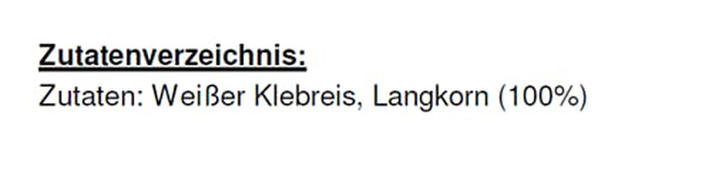 Arroz pegajoso RICEFIELD, 1 kg