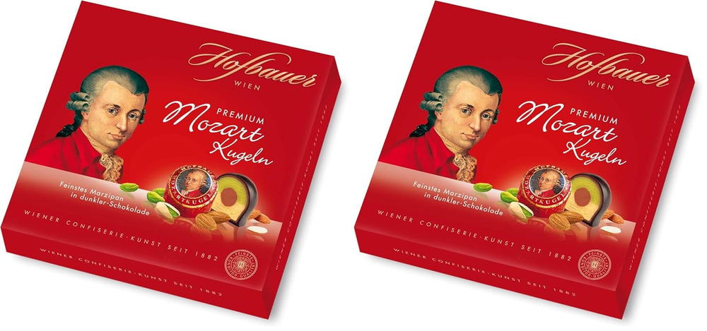 Hofbauer Viena, Mozartkugeln 200 g, chocolate negro