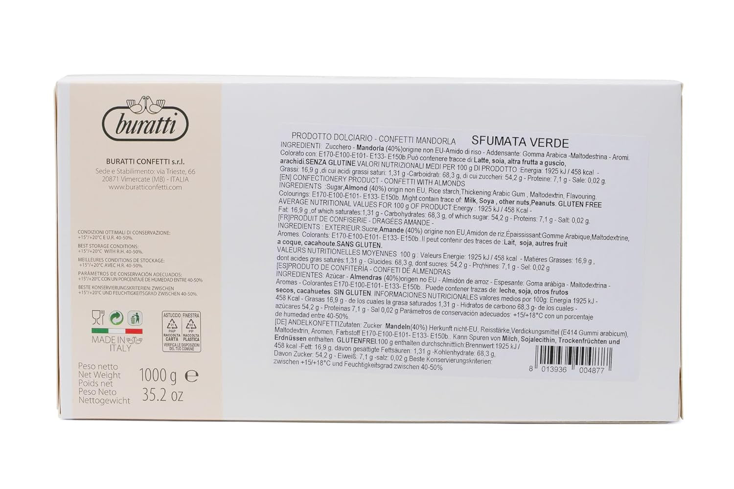 Almendras clásicas con cebolla verde, 1 pieza