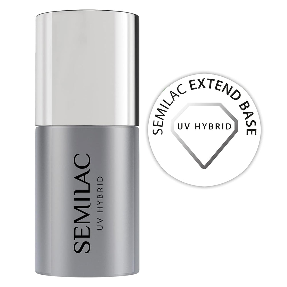 Semilac Pure & Clean base de esmalte de uñas UV 7ml – Base híbrida autonivelante para uñas sensibles