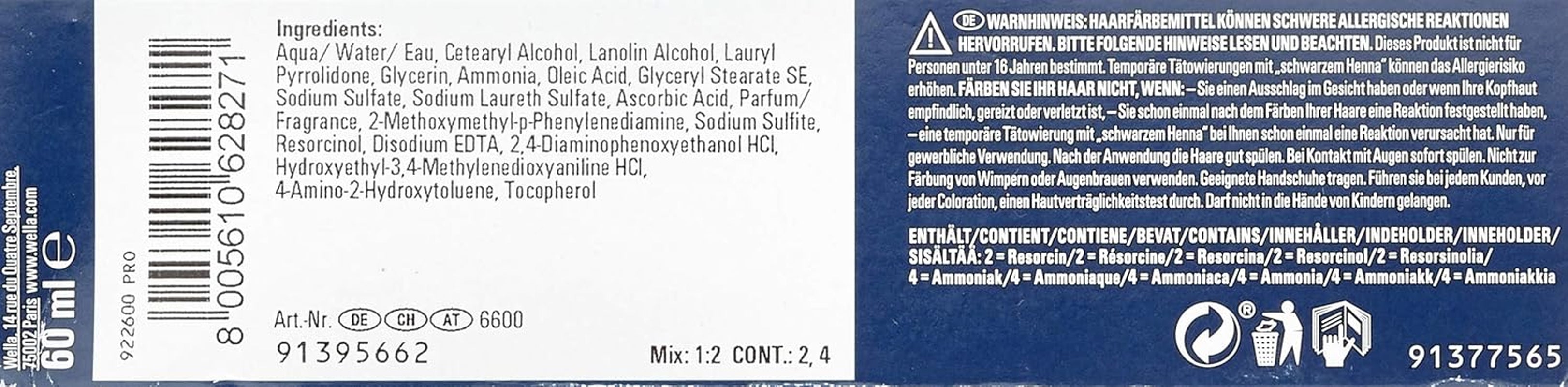 Wella Koleston Perf. Me+ Special Blonde 12/89 60ml Vopsea pentru par Naty Shop