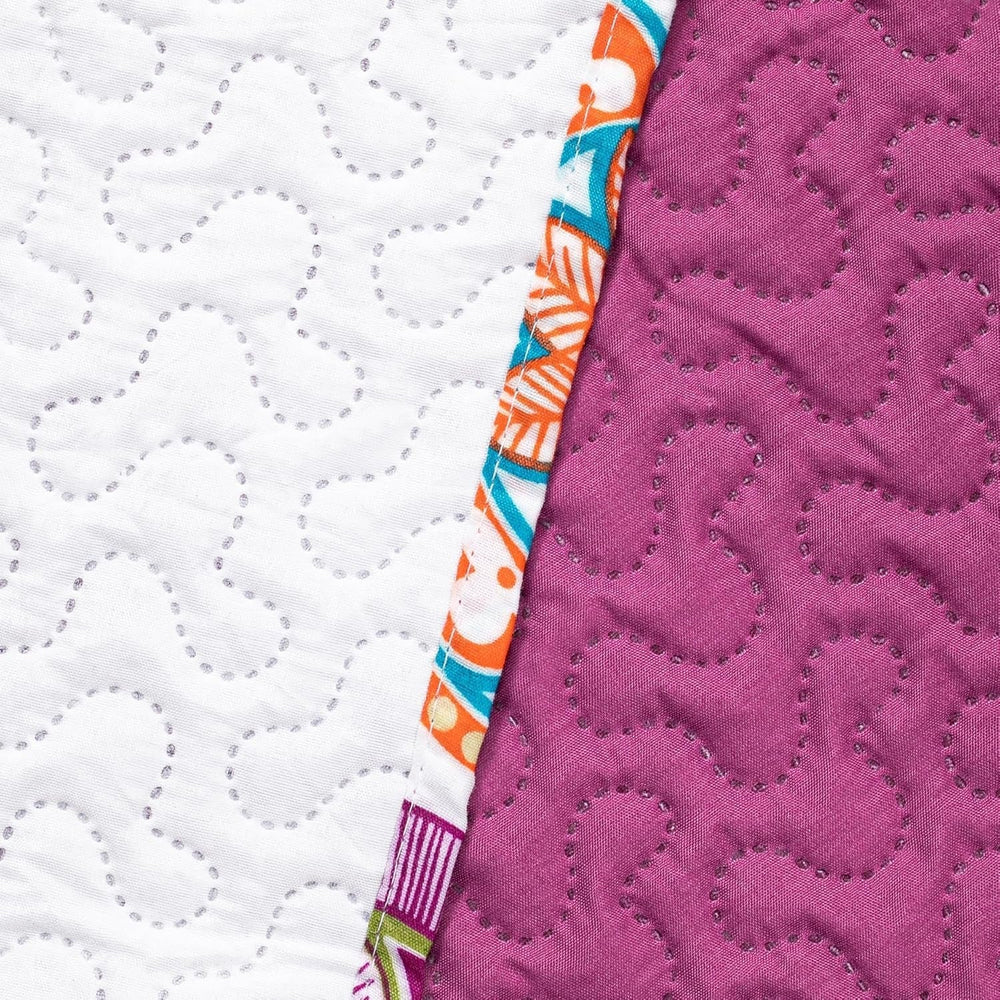 Decoking 12222 Cuvertură de pat 200X220 Cm Roz Violet Alb Colorat Antracit Cuvertură de pat Două fețe Colorat Roz Alb Violet Quilting Bibi Paturi si Cuverturi Besuche den DecoKing-Store