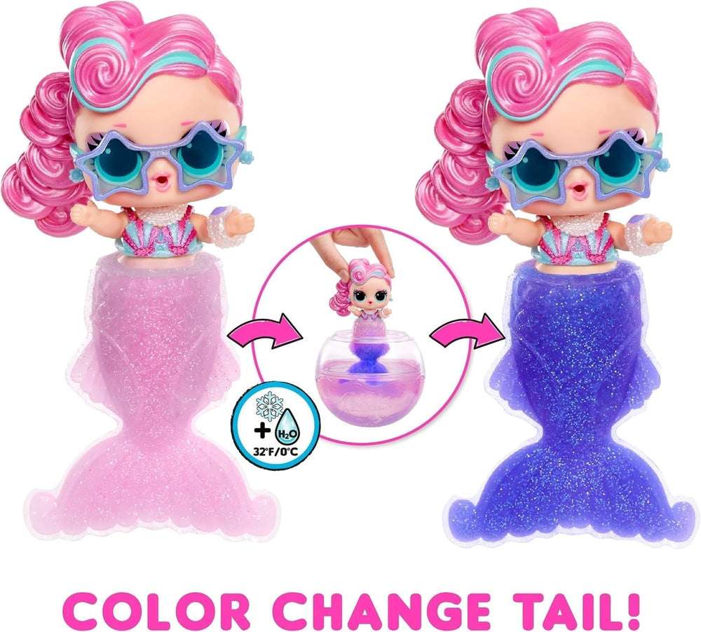 jajaja ¡Sorpresa! Mermaids Tots - Mini muñecas de moda con colas que cambian de color - Adecuadas para coleccionistas, niñas y niños de 4 años en adelante Naty Shop Dolls