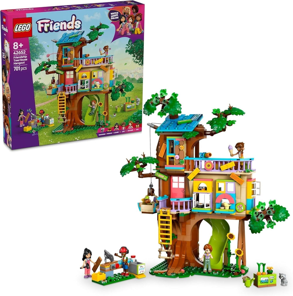 LEGO Friends Set de Construcción y Juego de Casa en el Árbol para Juego de Roles, Casa de Juguete para Niñas de 8 Años, Set con 4 Minifiguras de Personajes y 2 Figuras de Animales, Idea de Regalo para Niños 42652 Juegos de Construcción Besuche den LEGO-Store Default Title