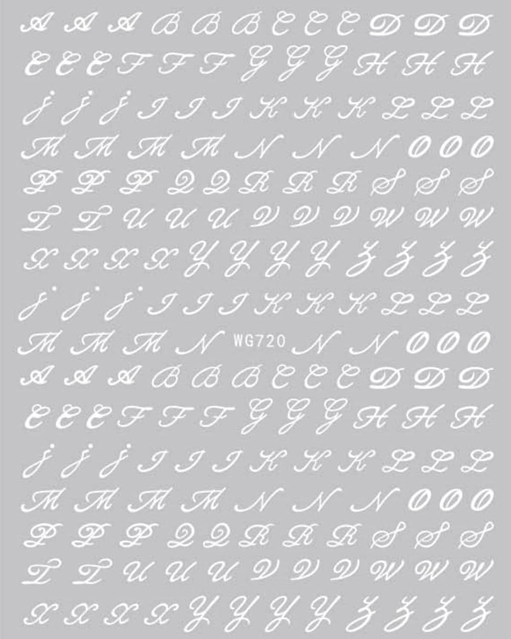 6 Blatt Nagelsticker Alte Alphabetzahlen Nagelaufkleber Selbstklebend Alte Briefe Nail Art Sticker Dekoration Nageldesign Zubehör