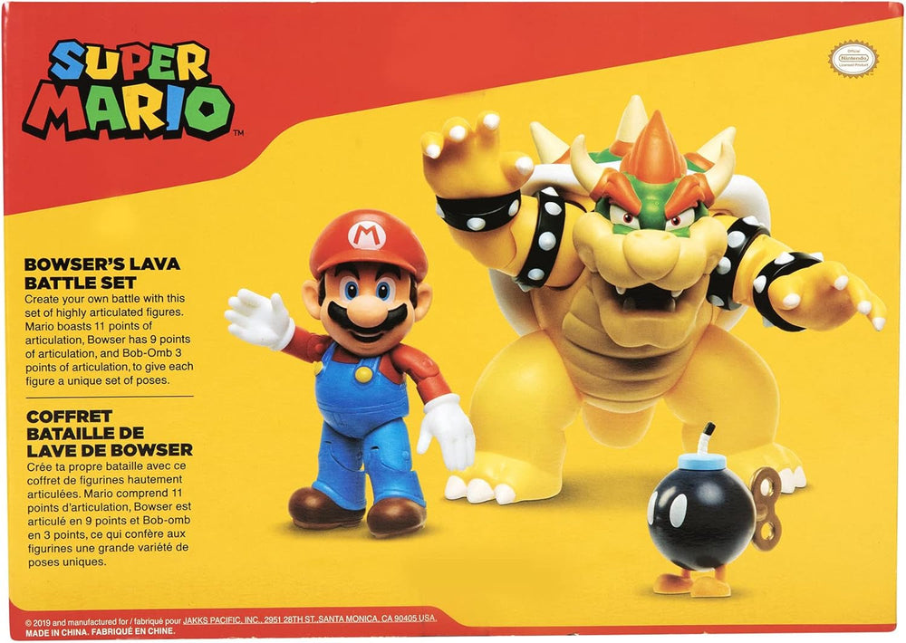 Nintendo Super Mario Bowser 18Cm Vs. Set de figuras de Mario (Oleada 1) Figuras de acción Naty Shop