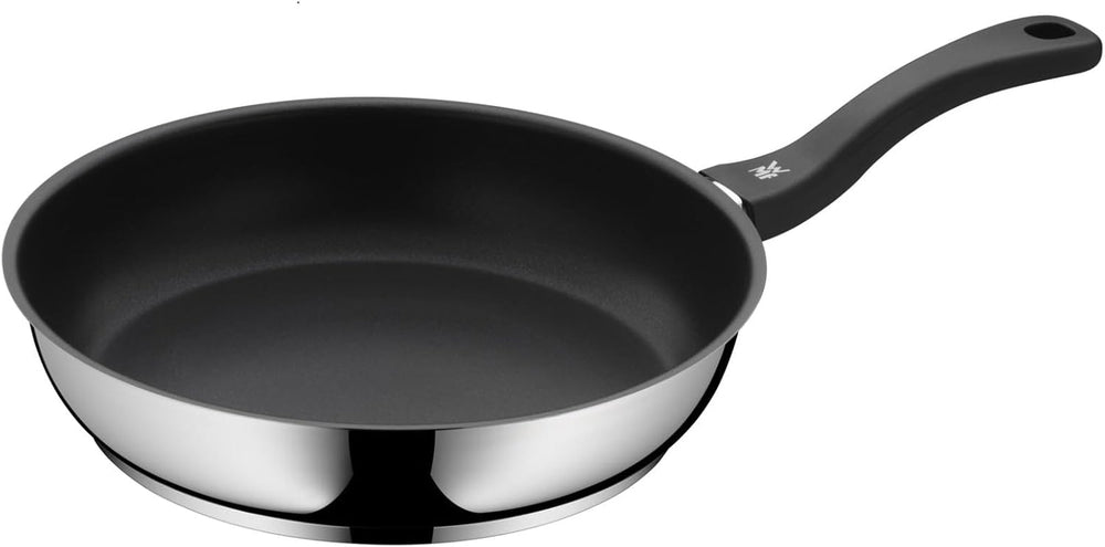 WMF Devil Pfannenset 2-Teilig, Bratpfanne 28 Cm + 24 Cm, Pfanne Induktion, Cromargan Edelstahl Beschichtet, Kunststoffgriff Naty Shop