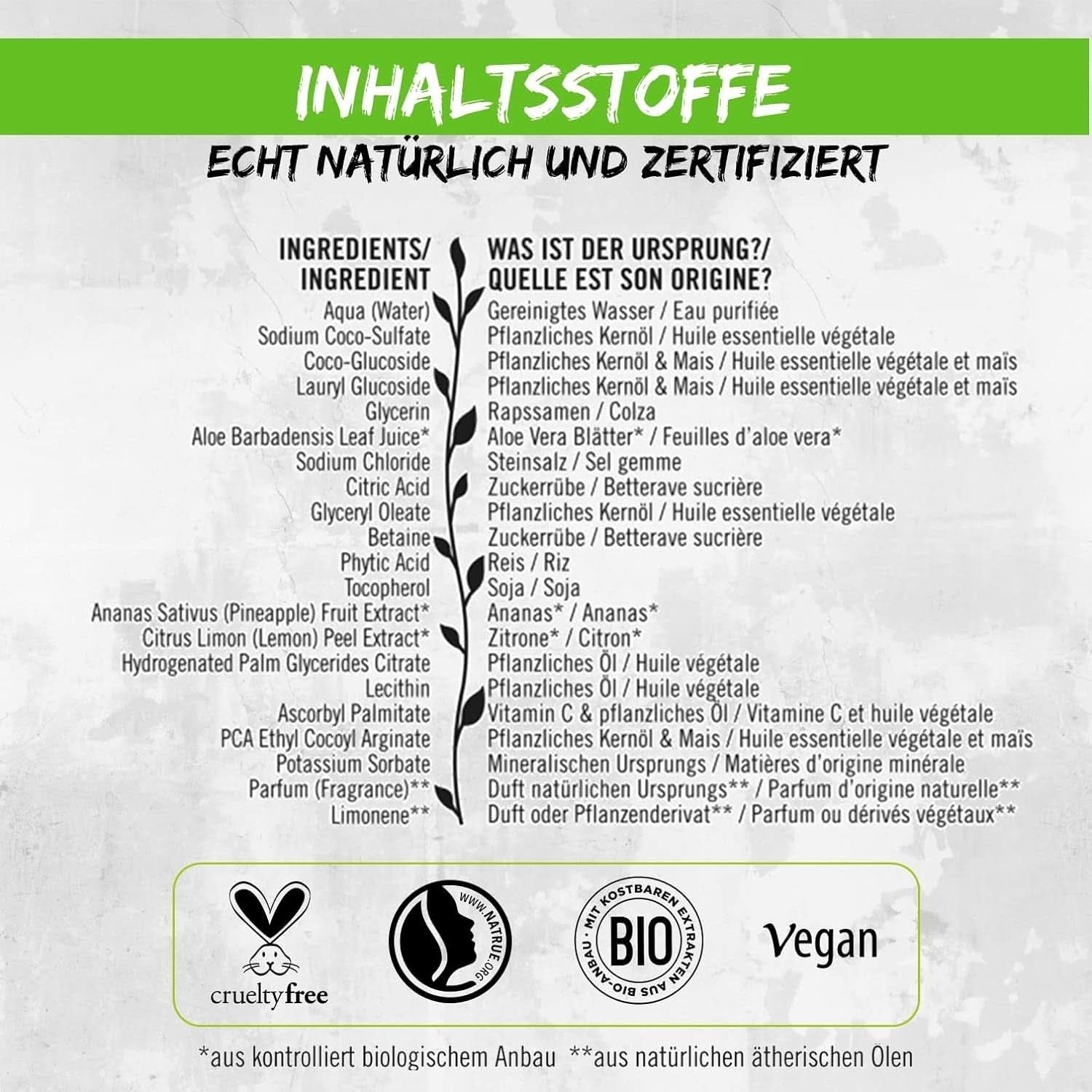 SANTE Cosmética Natural Gel de ducha refrescante con fragancia cítrica, 950 ml Ducha y baño Naty Shop