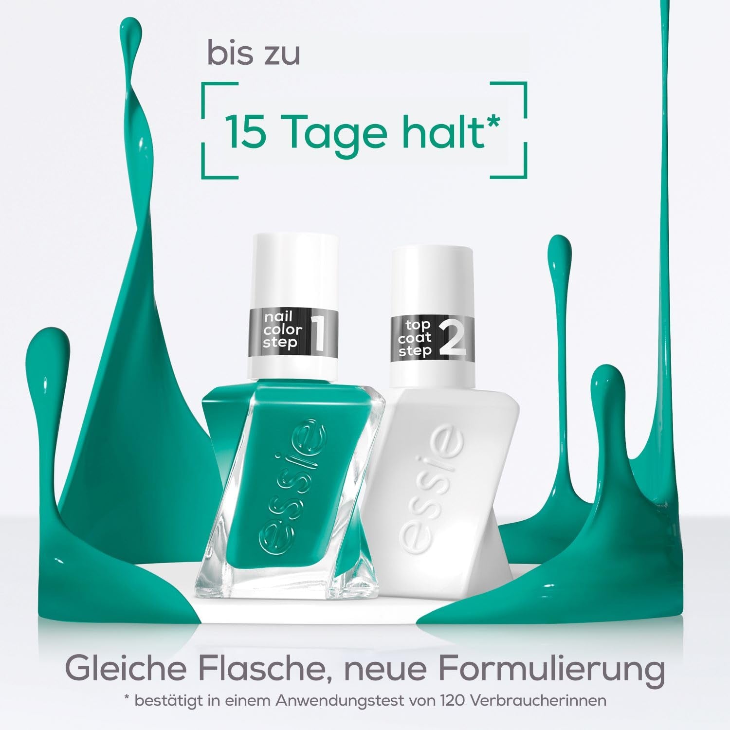 Essie Langanhaltender Nagellack Top Coat Mit Glänzendem Finish, Maniküre Ohne Uv-Licht, Gel by Essie, Farbe: Nr. 00 Top Coat, Transparent, 1 X 13,5 Ml